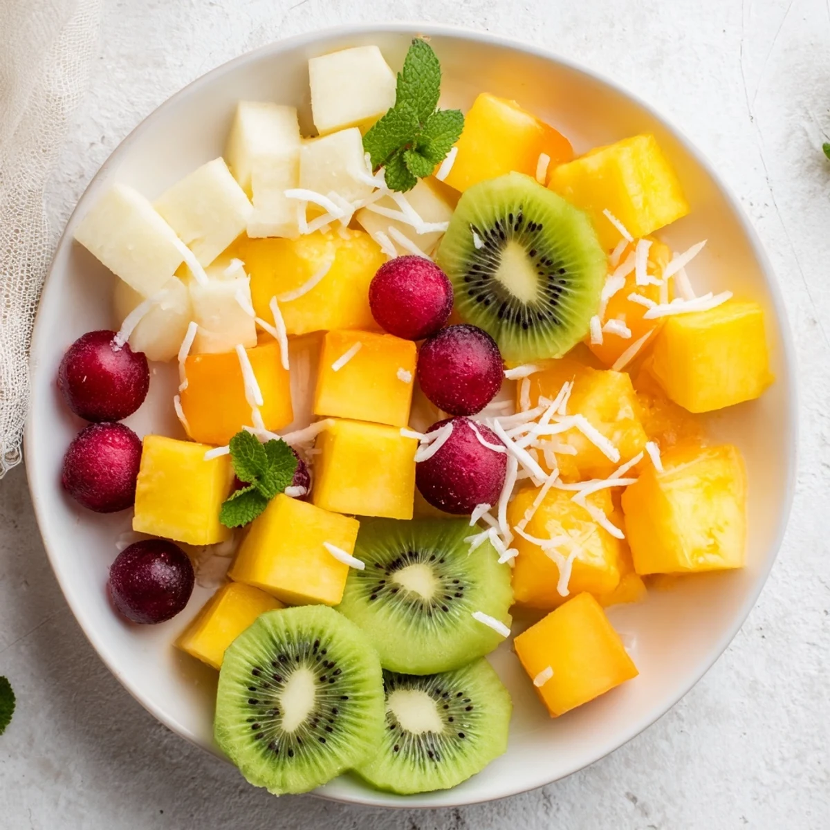 Golden pineapple chunks and tropical fruits star in this beautiful, refreshing Tropical Pineapple Platter.