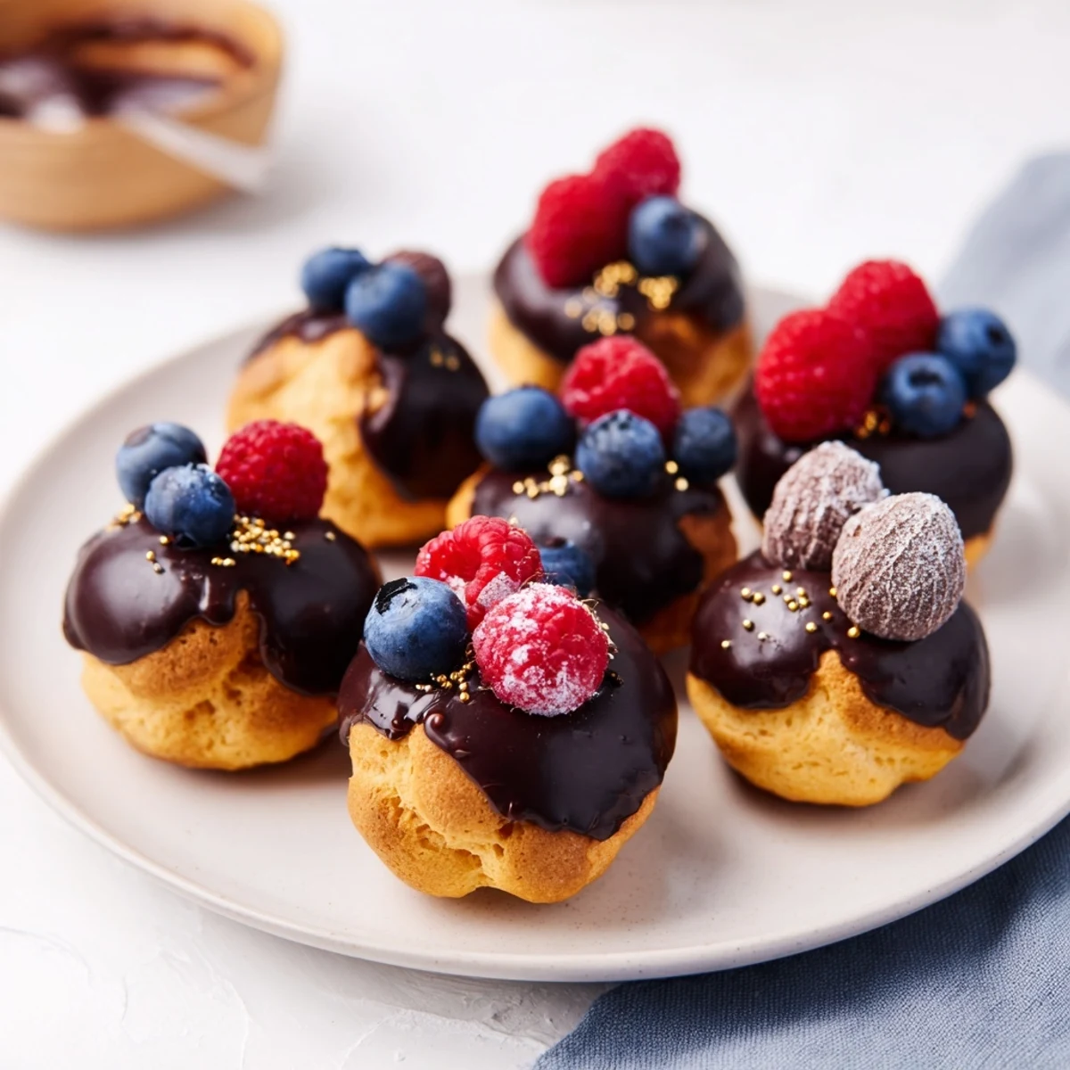 Visualize the Piste de Train Mignardises: charming miniature desserts styled like an elegant train track, perfect for tea.