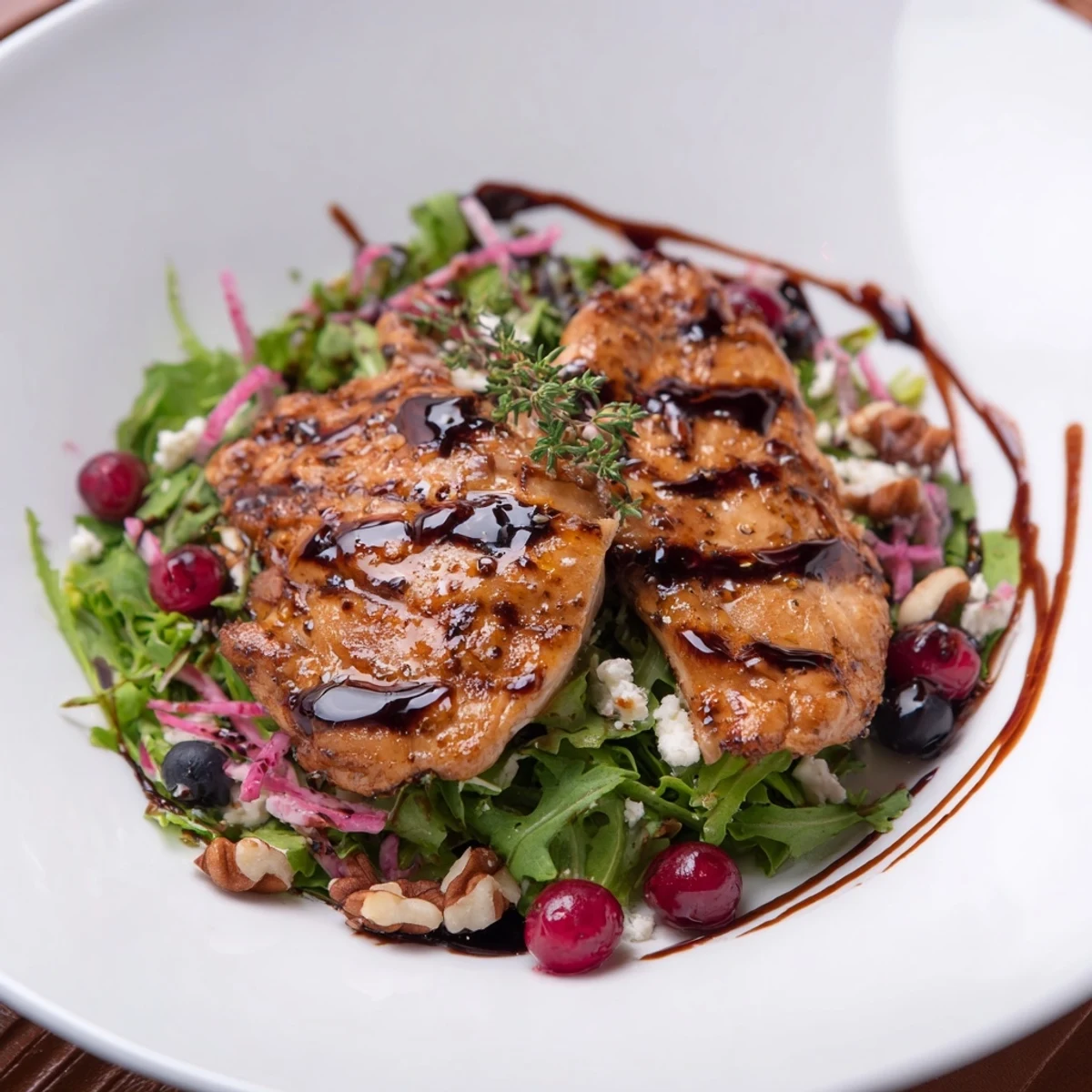 This flavorful Blueberry Goat Cheese Chicken Salad features juicy blueberries and tender chicken, ready to enjoy.