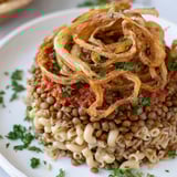 Egyptian Koshari Layered Dish