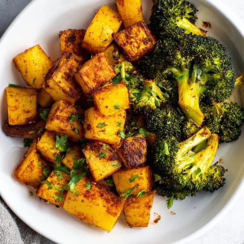Roasted Lemon Potatoes Broccoli