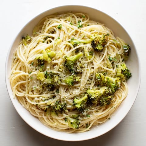 Roasted Garlic Lemon Broccoli Pasta
