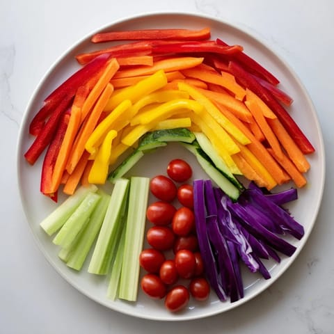 Rainbow Bright Veggie Sticks