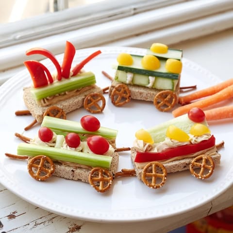 Playful Train Track Lunch