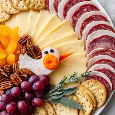 Turkey Tail Charcuterie Board