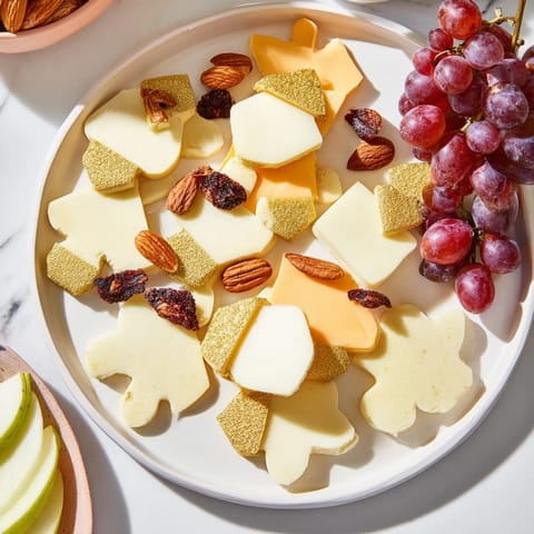 A close-up view of The Gilded Acorn, showing a beautifully arranged cheese board for entertaining.