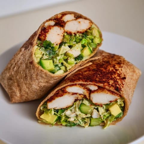 Green Goddess Chicken Wraps