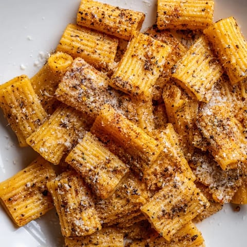 Crunchy Parmesan Pasta Chips