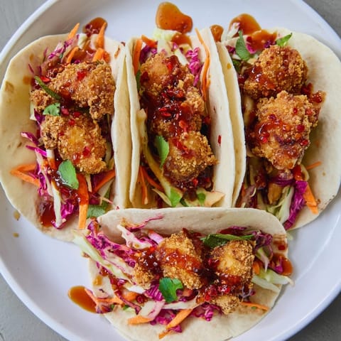 Hot Honey Chicken Tacos