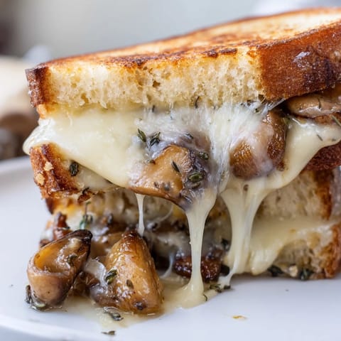 Creamy Mushroom Grilled Cheese