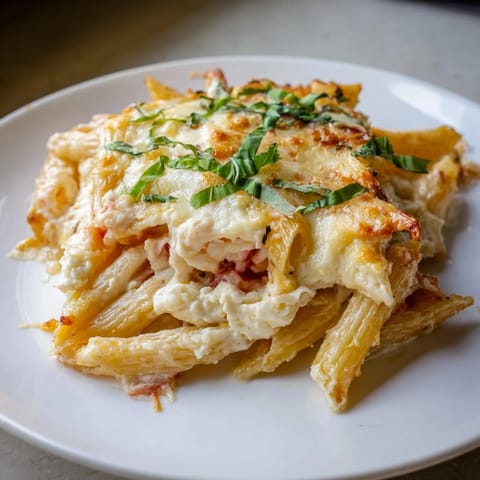 Four Cheese Baked Pasta