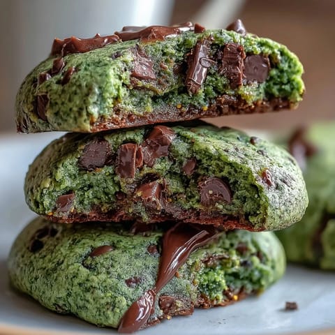 Soft, naturally colored pistachio cookies with white chocolate chips, offering a delightful vanilla-nut flavor in every bite.