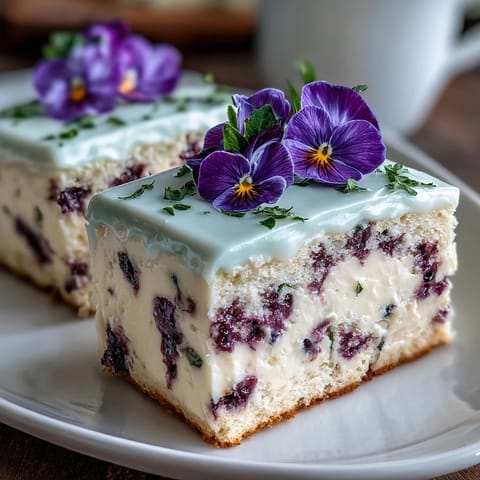 Spring Cake Pressed Flowers