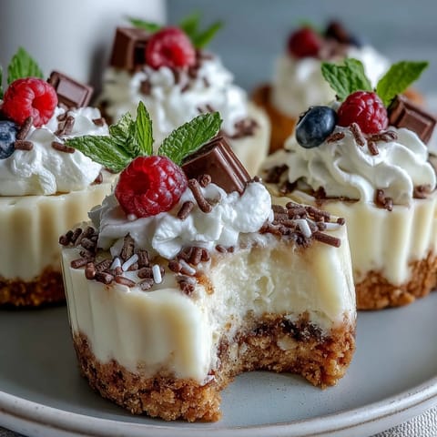 Creamy, bite-sized Easy Graduation Cheesecake Bites with festive sprinkles, ready for your party.
