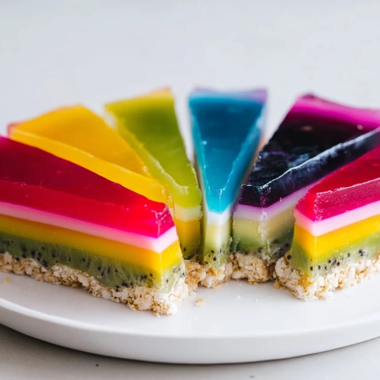 The Kaleidoscope's vibrant fruity layers shine, promising a delightful dessert experience.