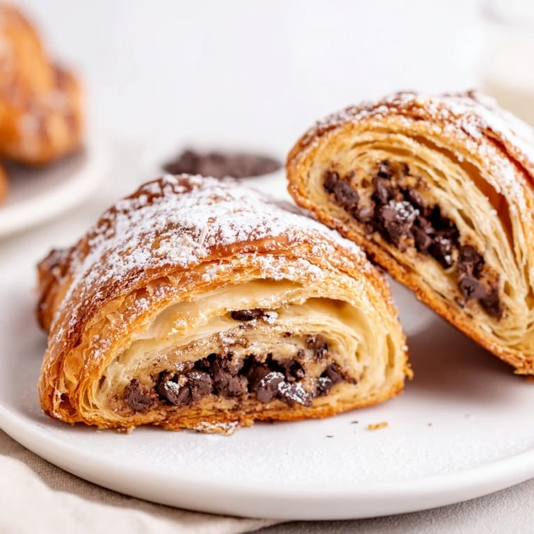 Freshly baked Cookie Croissant, showcasing a rich, sweet, and comforting combination of flavors and textures.