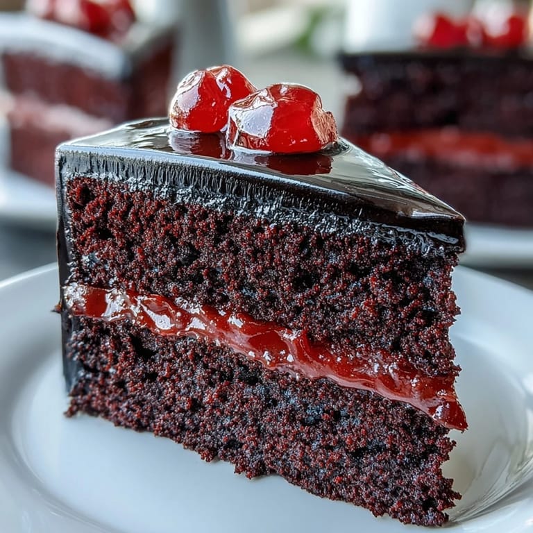 Sliced Betty Boop Cake reveals moist red crumb paired with tangy frosting, served on a white plate.