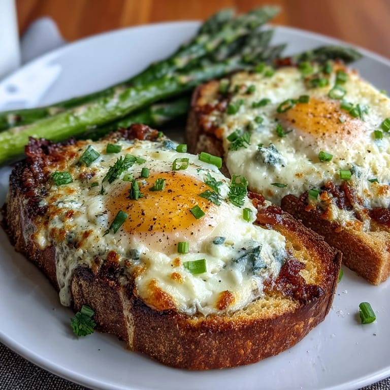 Bright, fresh tartines featuring tender asparagus, soft scrambled eggs, and golden toasted bread—perfect for a spring brunch.