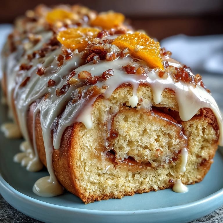Soft orange rolls with orange cream cheese frosting, freshly baked and swirled with citrus filling, topped with creamy frosting.
