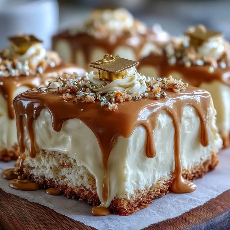2. Elegant sheet cake featuring shimmering gold drip and festive mortarboard decoration for graduate parties.  