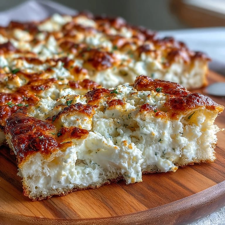 Two-ingredient cottage cheese flatbread baked to a light golden finish, offering a high-protein, gluten-free bread alternative.