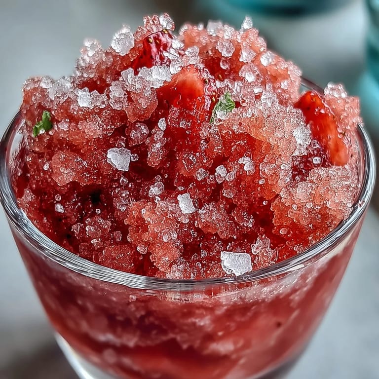 Sip this easy, bright Frozen Strawberry Lemonade Slushie on a hot summer afternoon.