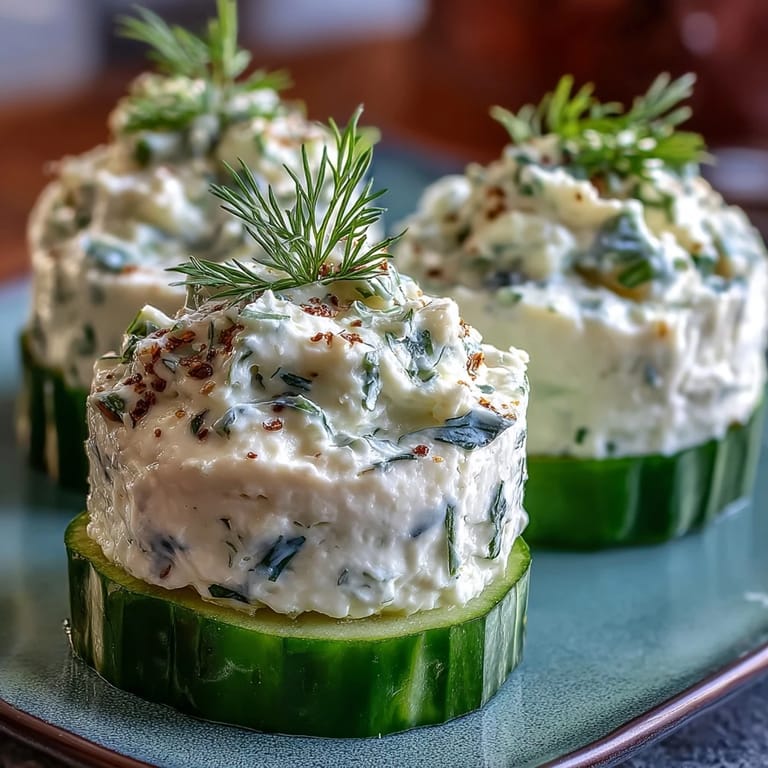 Elegant Derby Day Benedictine Cucumber Canapés, ready to serve with fresh dill.
