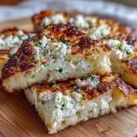 Protein-packed cottage cheese flatbread with golden edges and a soft, flexible texture, perfect for wraps or sandwiches.